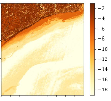 Quantum Machine Learning for Bathymetry